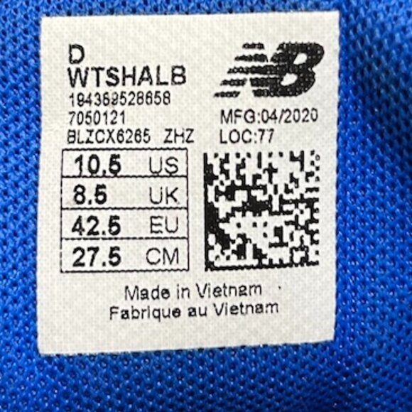 New Balance Shando 'Black Team Royal' Trail Running Sneakers Women's 10.5 WIDE - Picture 13 of 13